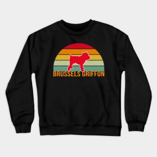 Brussels Griffon Vintage Silhouette Crewneck Sweatshirt